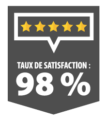 Taux de satisfaction : 98%