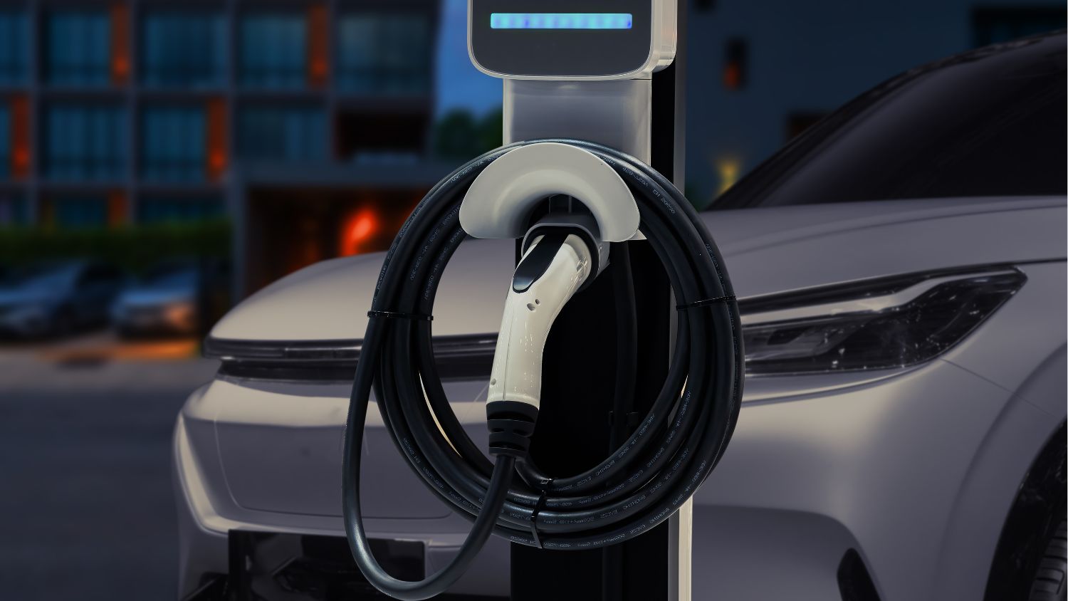 borne devant un vé borne devant un vé