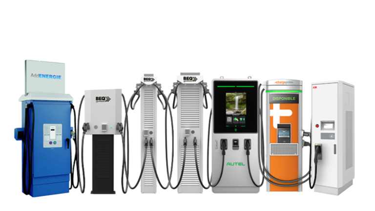 bornes de recharge commerciales