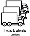 Borne de recharge pour flottes de camions