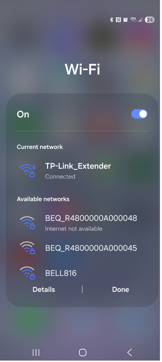 Configuration de la borne BEQ